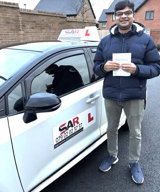 A SAR Driving School pupil, passed with SAR Driving School