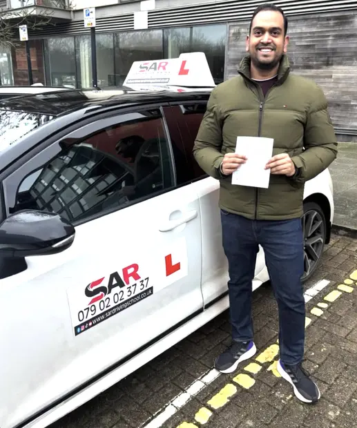 A SAR Driving School pupil, passed with SAR Driving School