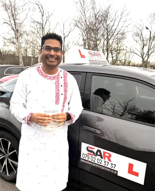 A SAR Driving School pupil, passed with SAR Driving School