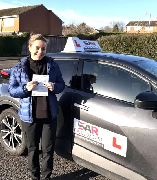 A SAR Driving School pupil, passed with SAR Driving School