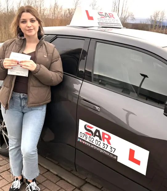 A SAR Driving School pupil, passed with SAR Driving School