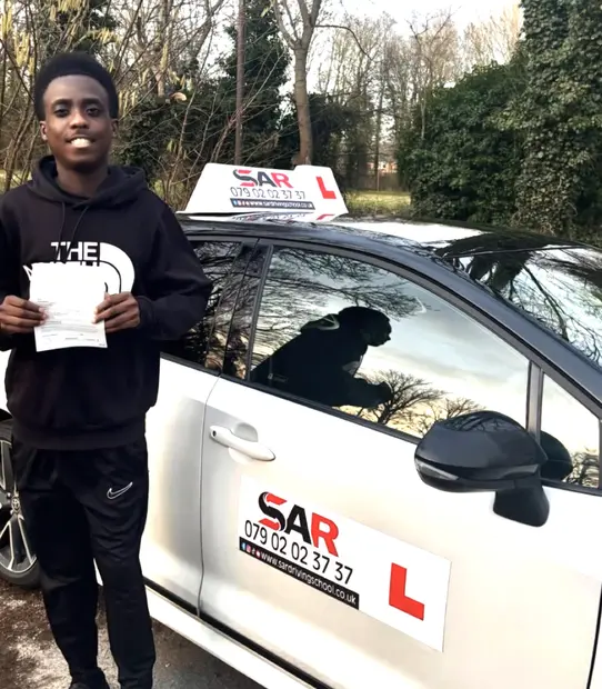 A SAR Driving School pupil, passed with SAR Driving School