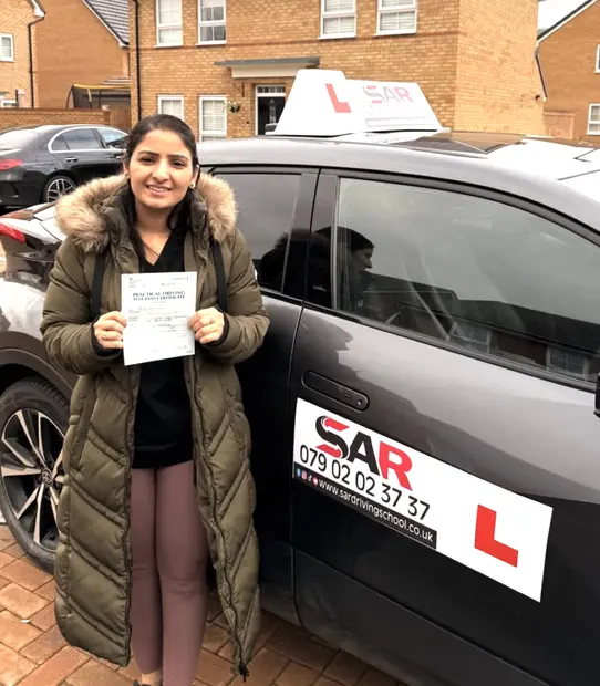 A SAR Driving School pupil, passed with SAR Driving School