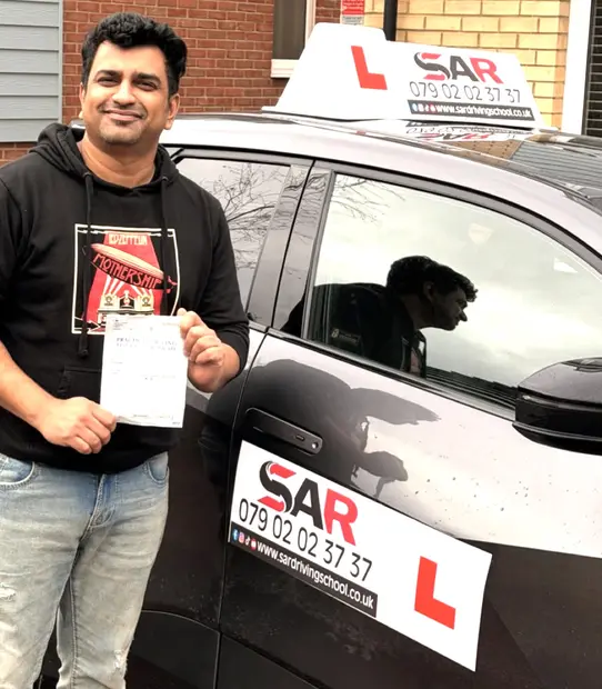 A SAR Driving School pupil, passed with SAR Driving School
