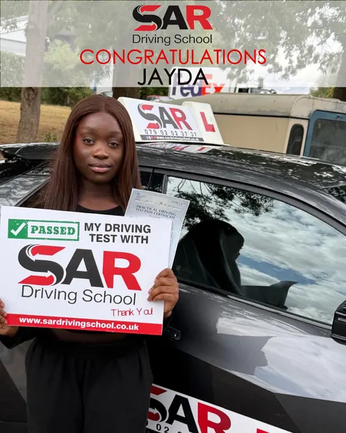 Jayda, first-time pass with SAR Driving School