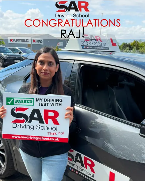 Raj, passed with SAR Driving School