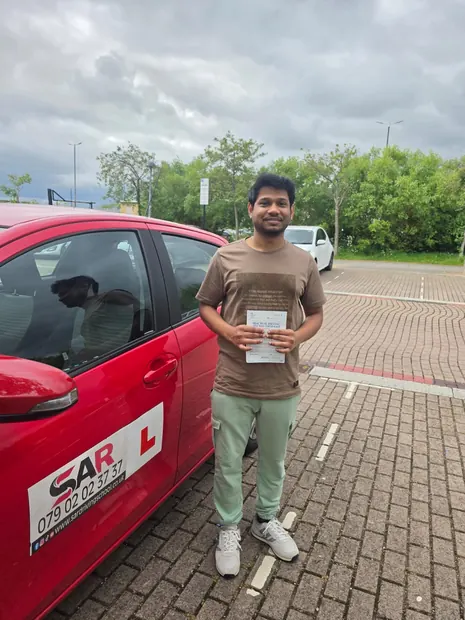 A SAR Driving School pupil, passed with SAR Driving School
