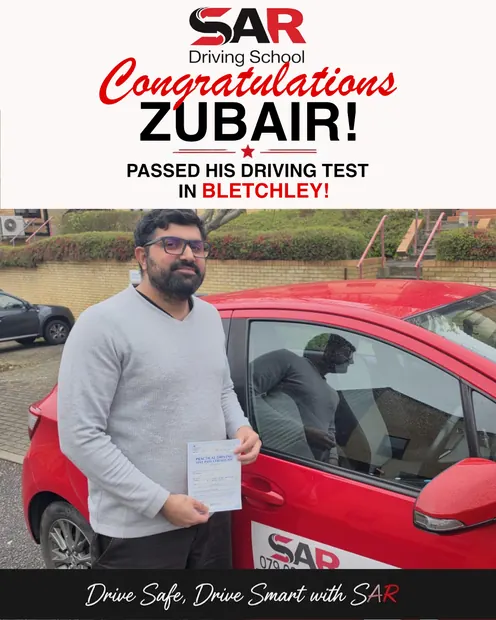 Zubair, passed at Bletchley with SAR Driving School