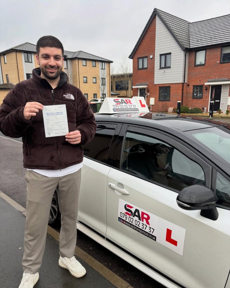 SAR Driving School pass photo