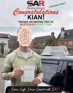 SAR Driving School pass photo