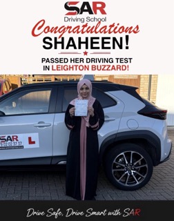 SAR Driving School pass photo